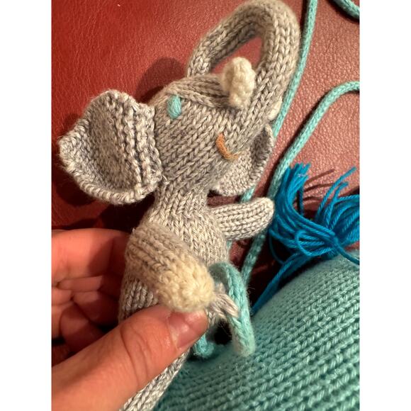 Blabla Knit Elephant and Fish Doll - Picture 3 of 4